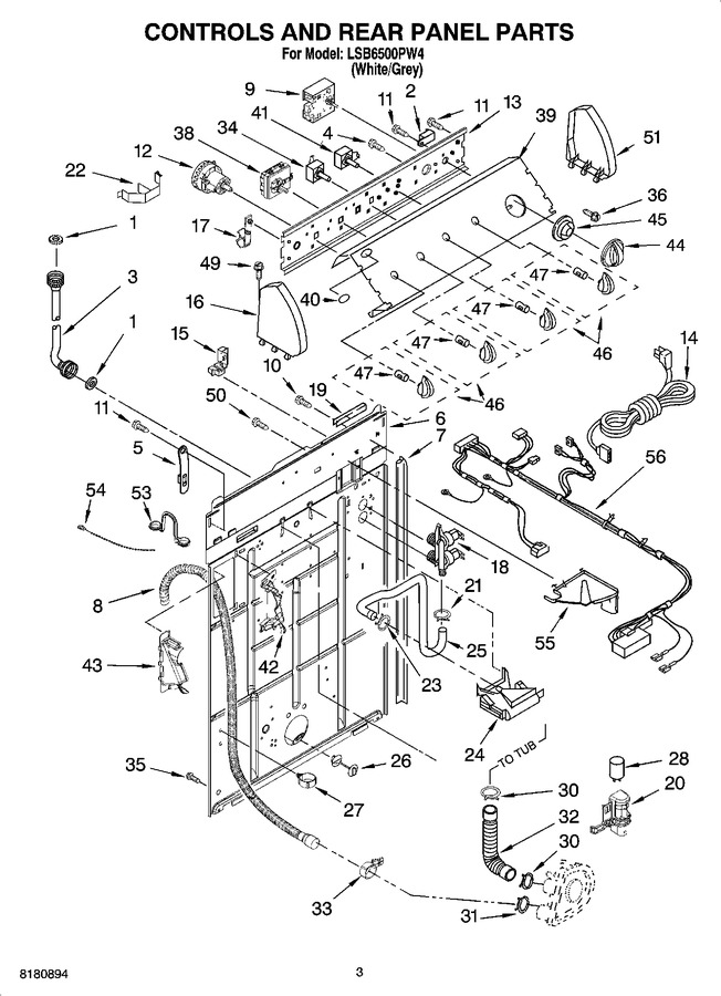 Diagram for LSB6500PW4