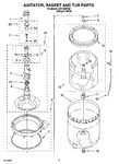Diagram for 03 - Agitator, Basket And Tub Parts