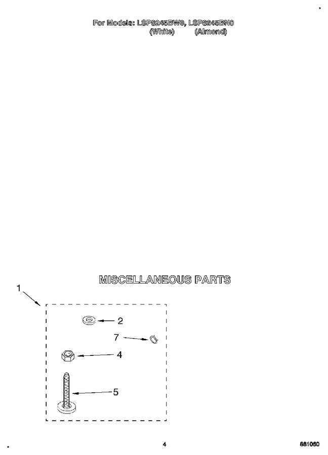 Diagram for LSP8245BW0