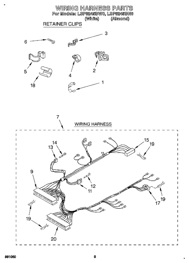 Diagram for LSP8245BW0