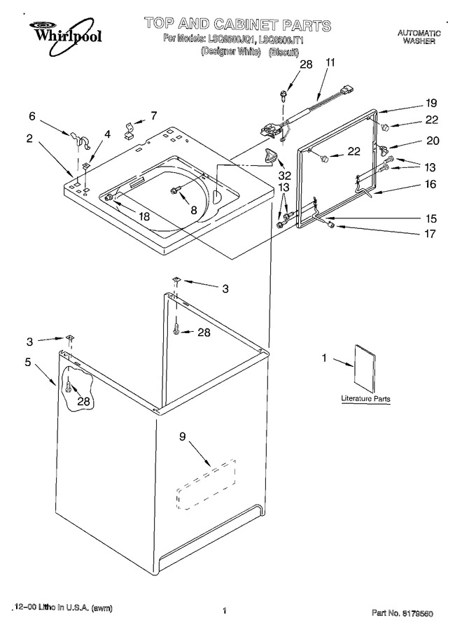 Diagram for LSQ8500JQ1