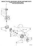 Diagram for 05 - Brake, Clutch, Gearcase, Motor And Pump Parts