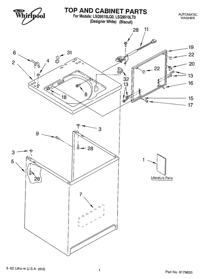 Diagram for LSQ9510LQ0