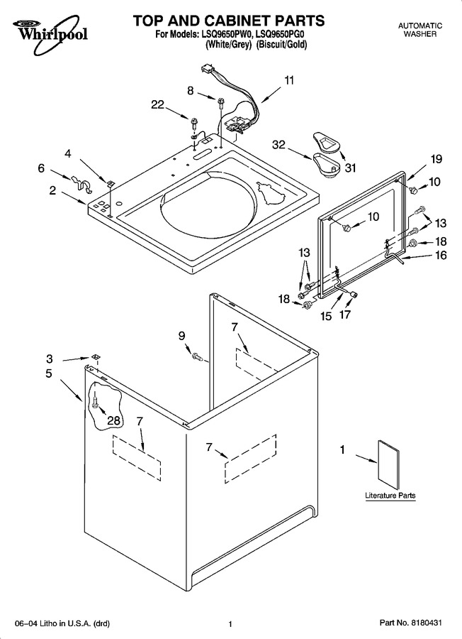 Diagram for LSQ9650PW0