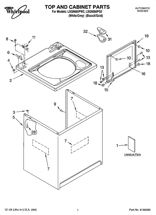Diagram for LSQ9660PW2