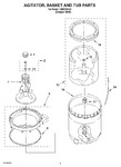 Diagram for 03 - Agitator, Basket And Tub Parts