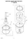Diagram for 03 - Agitator, Basket And Tub Parts