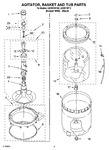 Diagram for 03 - Agitator, Basket And Tub Parts