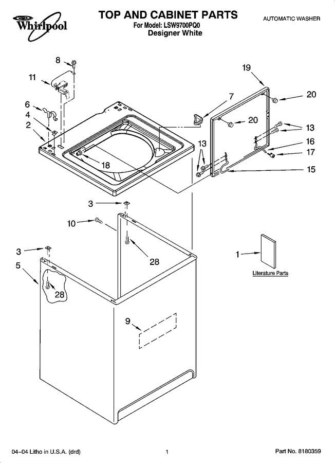 Diagram for LSW9700PQ0