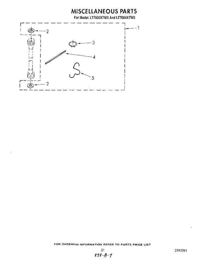 Diagram for LT7000XTW0