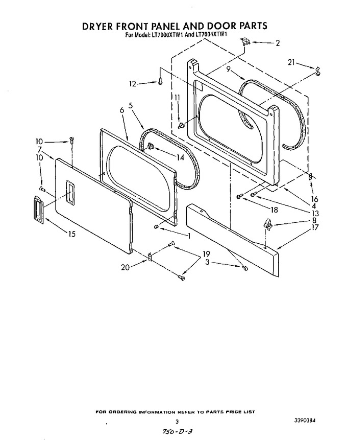 Diagram for LT7000XTW1