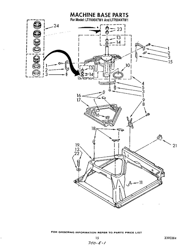 Diagram for LT7000XTW1