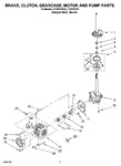Diagram for 08 - Brake, Clutch, Gearcase, Motor And Pump Parts