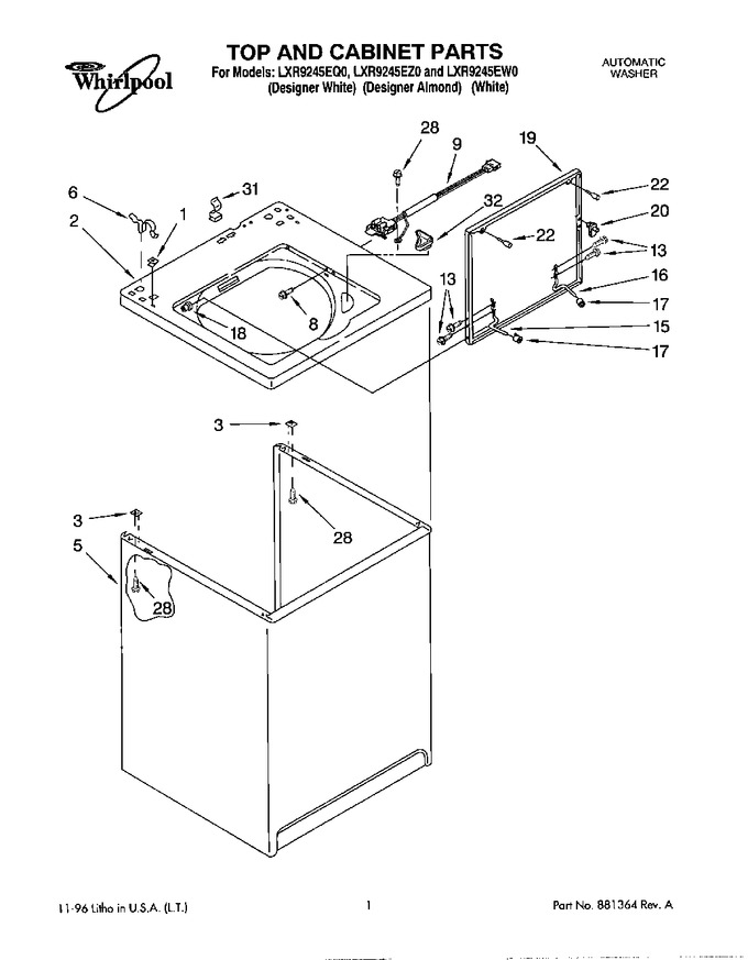 Diagram for LXR9245EZ0
