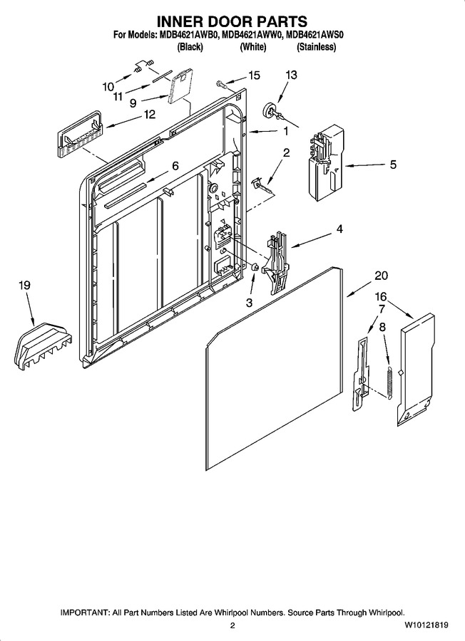 Diagram for MDB4621AWW0
