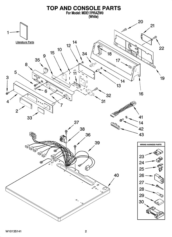 Diagram for MDE17PRAZW0