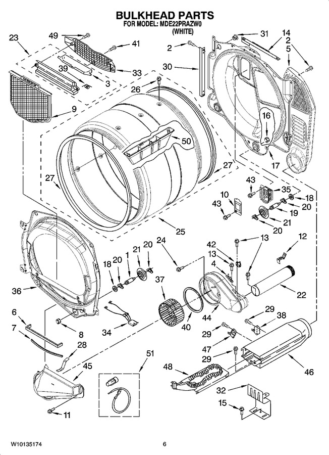 Diagram for MDE22PRAZW0