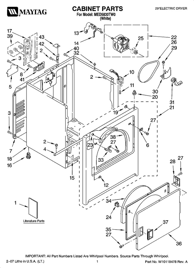 Diagram for MED5830TW0