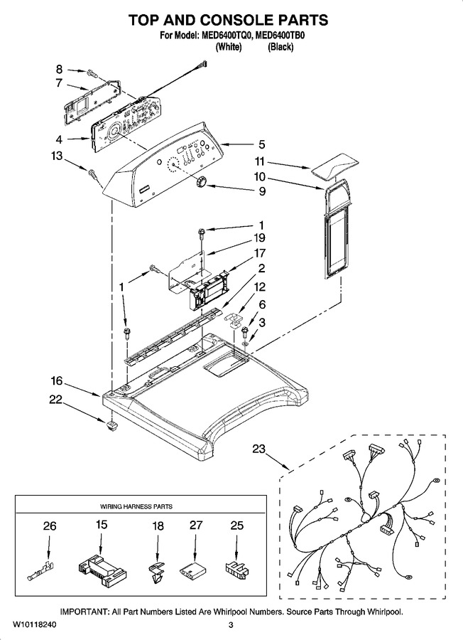 Diagram for MED6400TB0