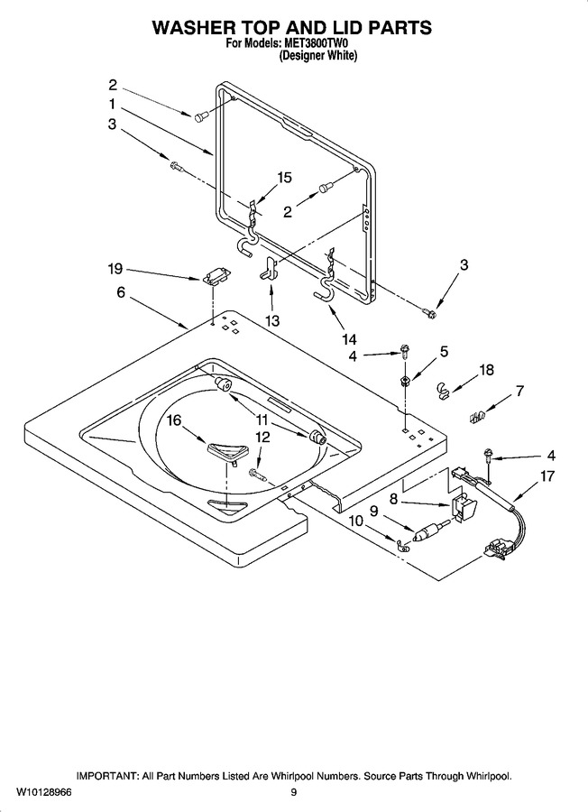 Diagram for MET3800TW0