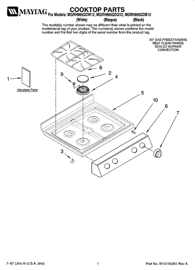 Diagram for MGRH865QDQ12