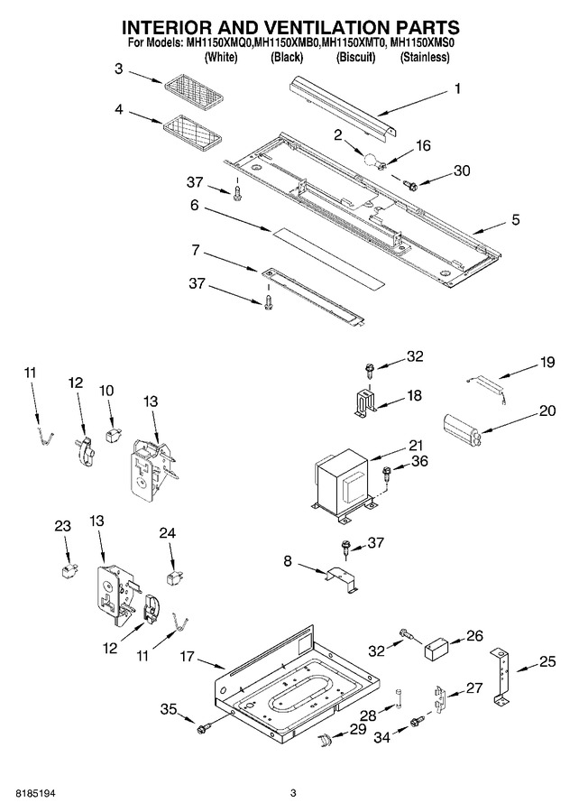 Diagram for MH1150XMT0