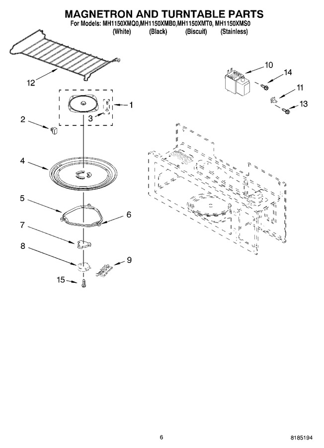 Diagram for MH1150XMB0
