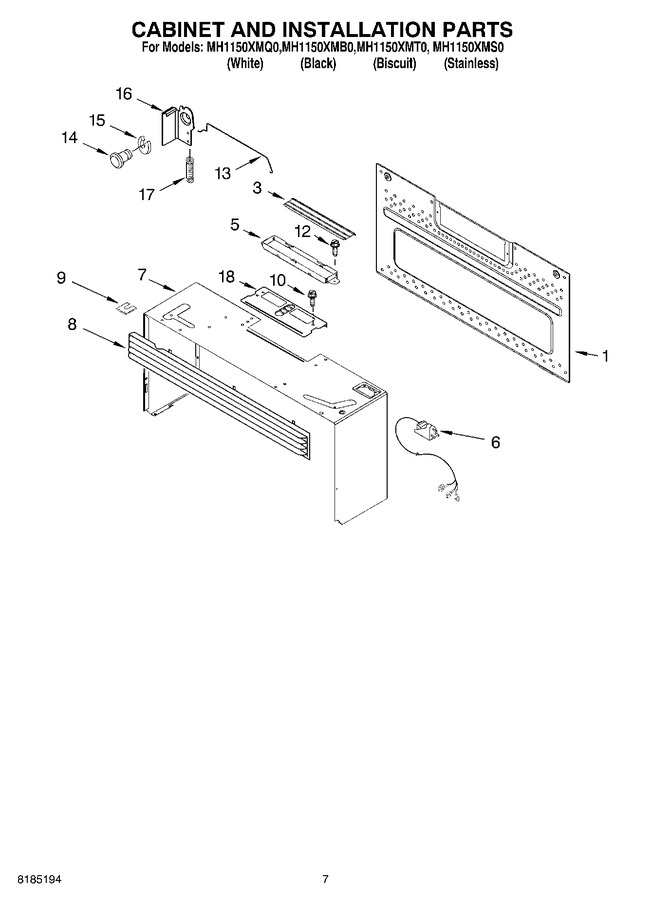 Diagram for MH1150XMT0