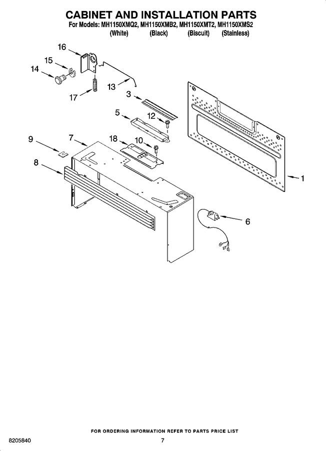 Diagram for MH1150XMT2