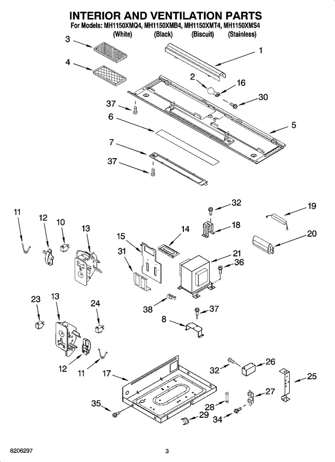 Diagram for MH1150XMB4