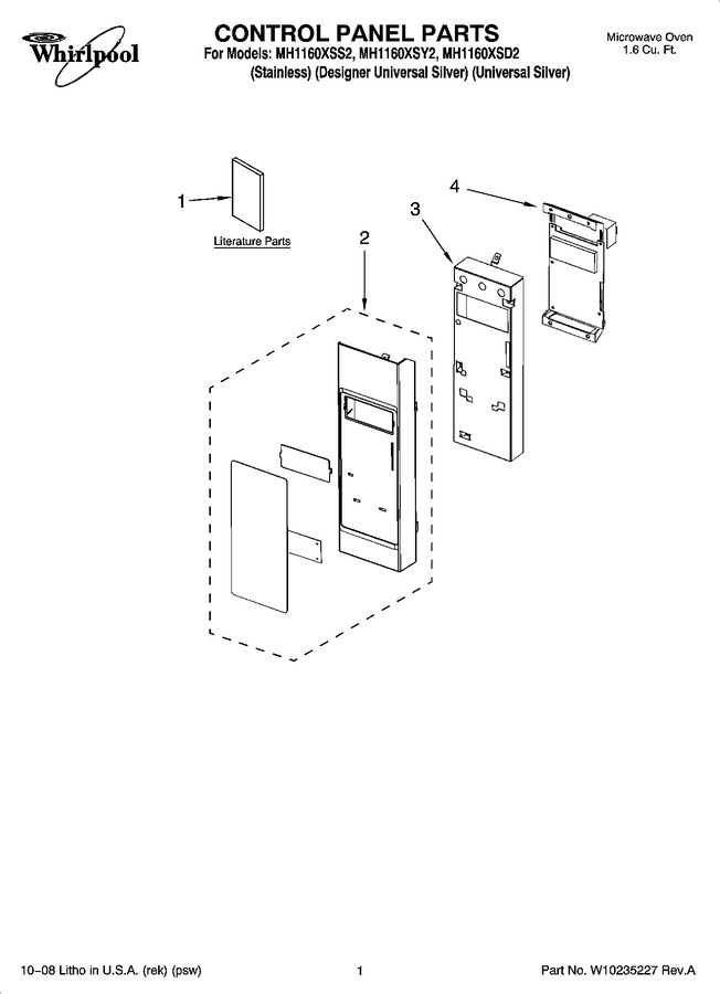 Diagram for MH1160XSD2