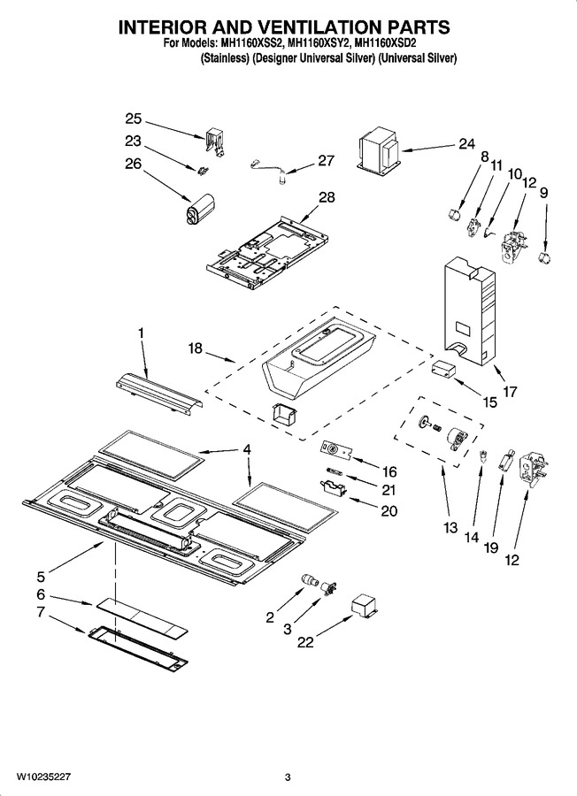 Diagram for MH1160XSD2