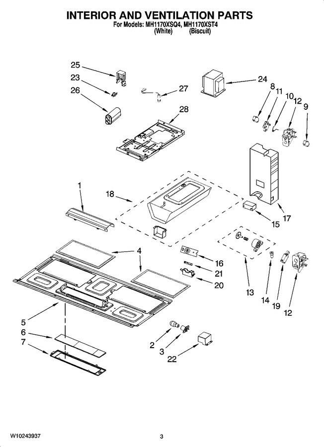 Diagram for MH1170XST4