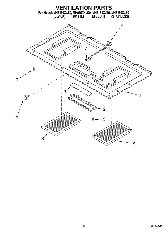 Diagram for MH6150XLS0