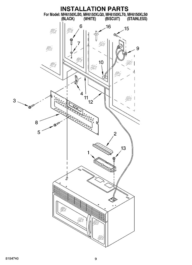 Diagram for MH6150XLB0