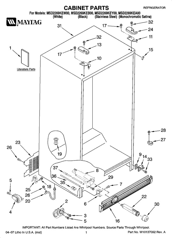 Diagram for MSD2269KEW00