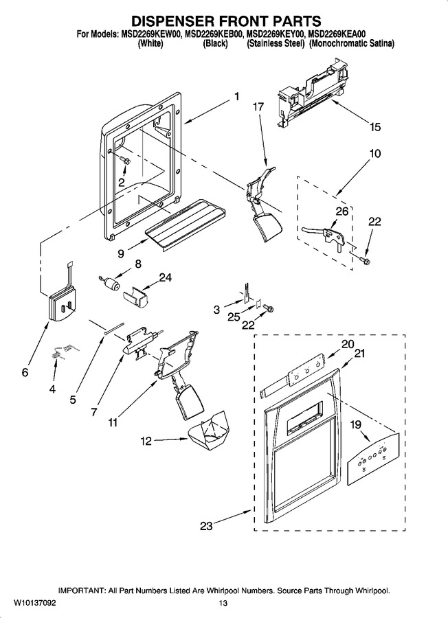Diagram for MSD2269KEB00