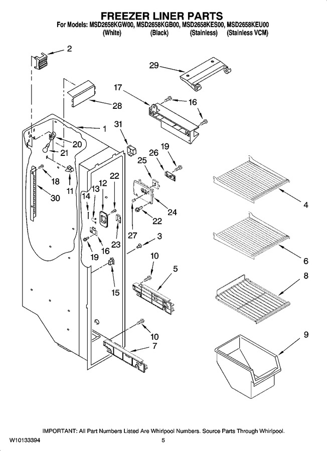 Diagram for MSD2658KGW00