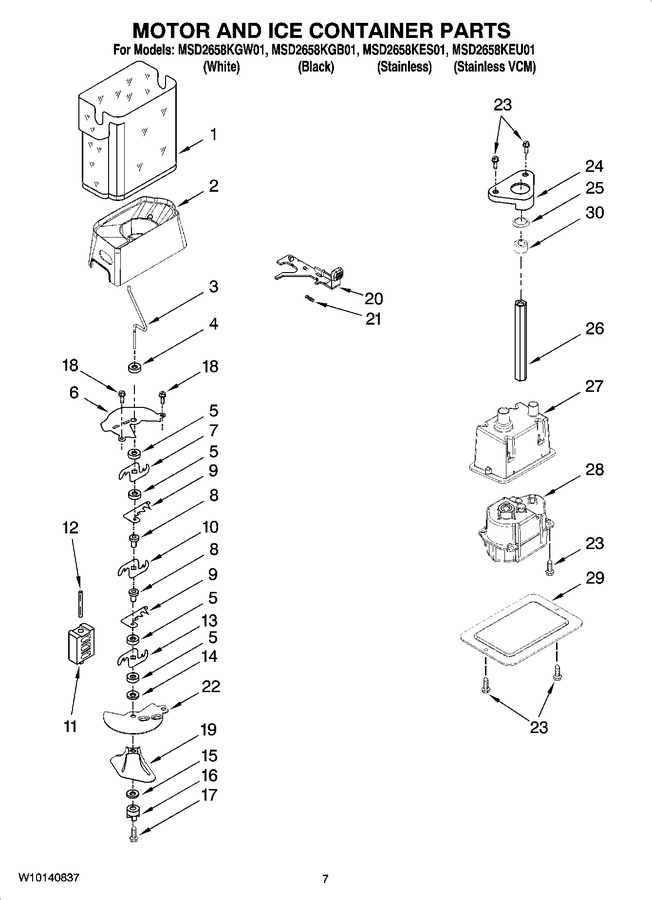 Diagram for MSD2658KGW01