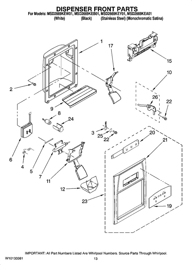 Diagram for MSD2669KEA01