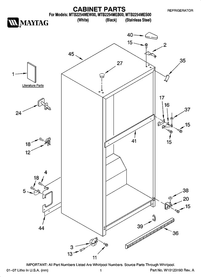 Diagram for MTB2254MES00