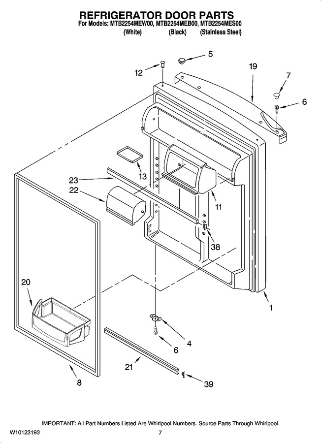 Diagram for MTB2254MEW00