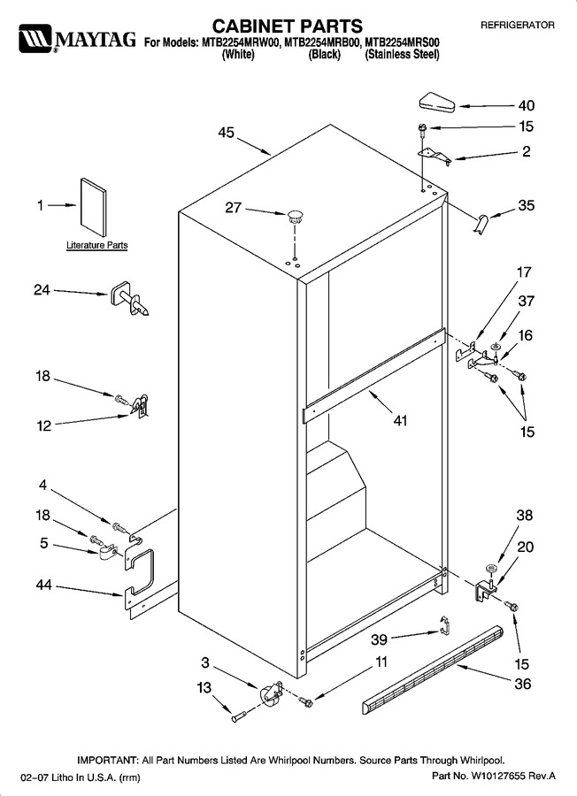 Diagram for MTB2254MRS00