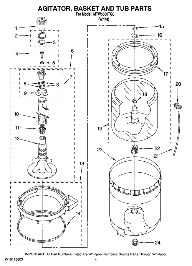 Diagram for MTW5600TQ0