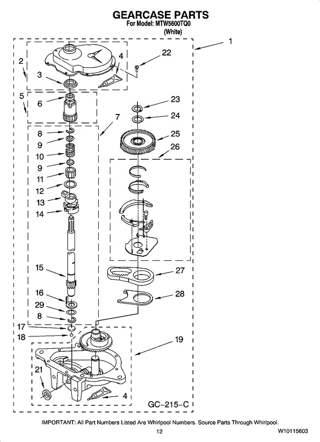 Diagram for MTW5600TQ0