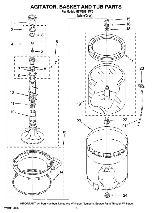 Diagram for MTW5821TW0