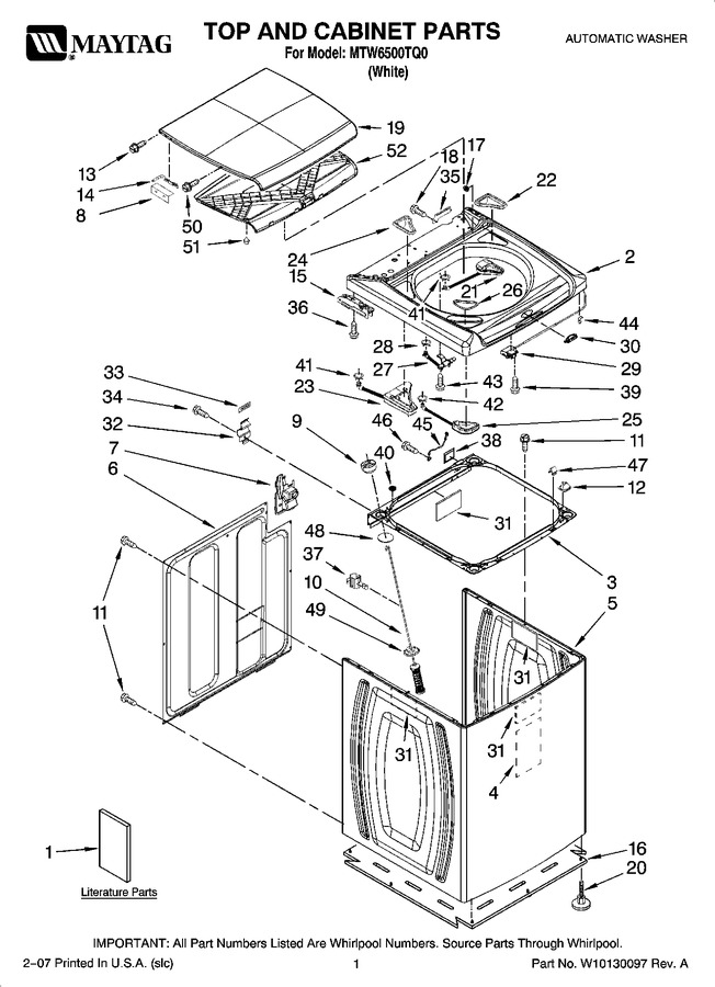 Diagram for MTW6500TQ0