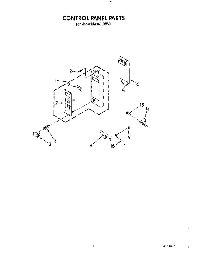 Diagram for MW3600XW0