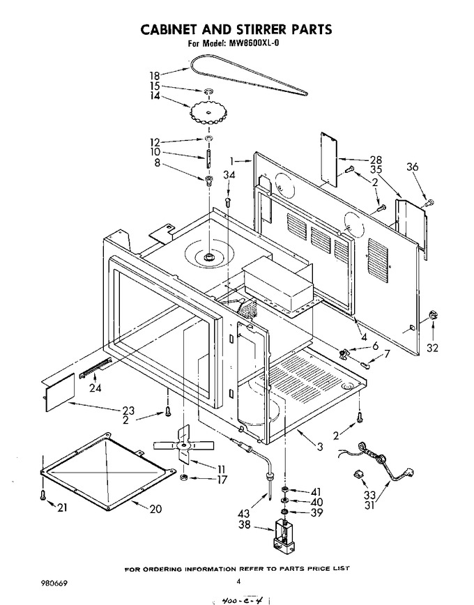 Diagram for MW8600XL0