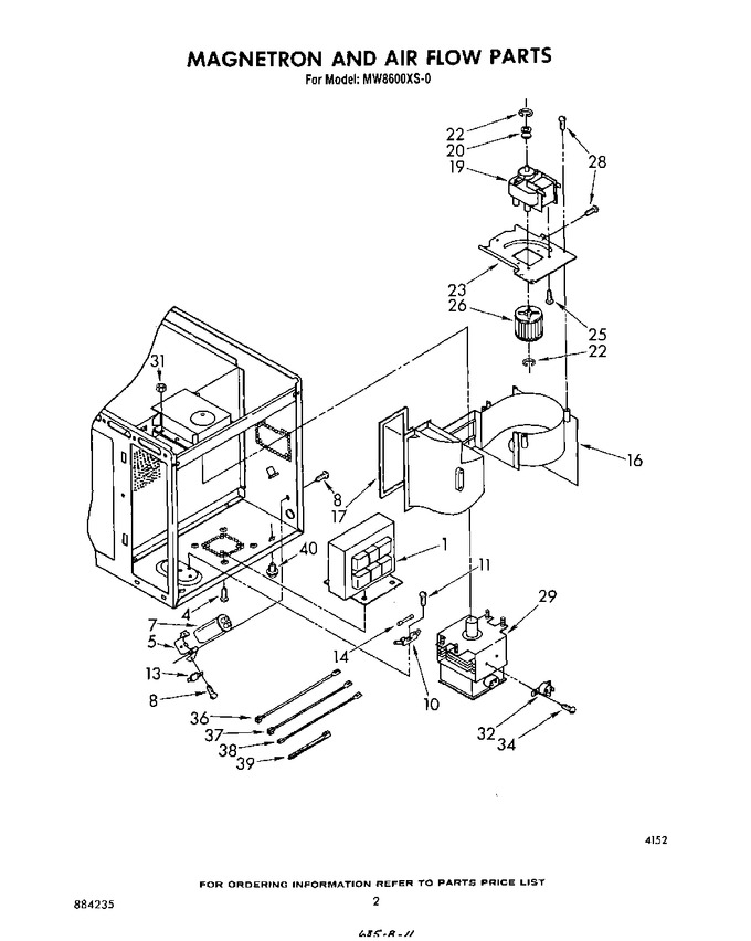 Diagram for MW8600XS0